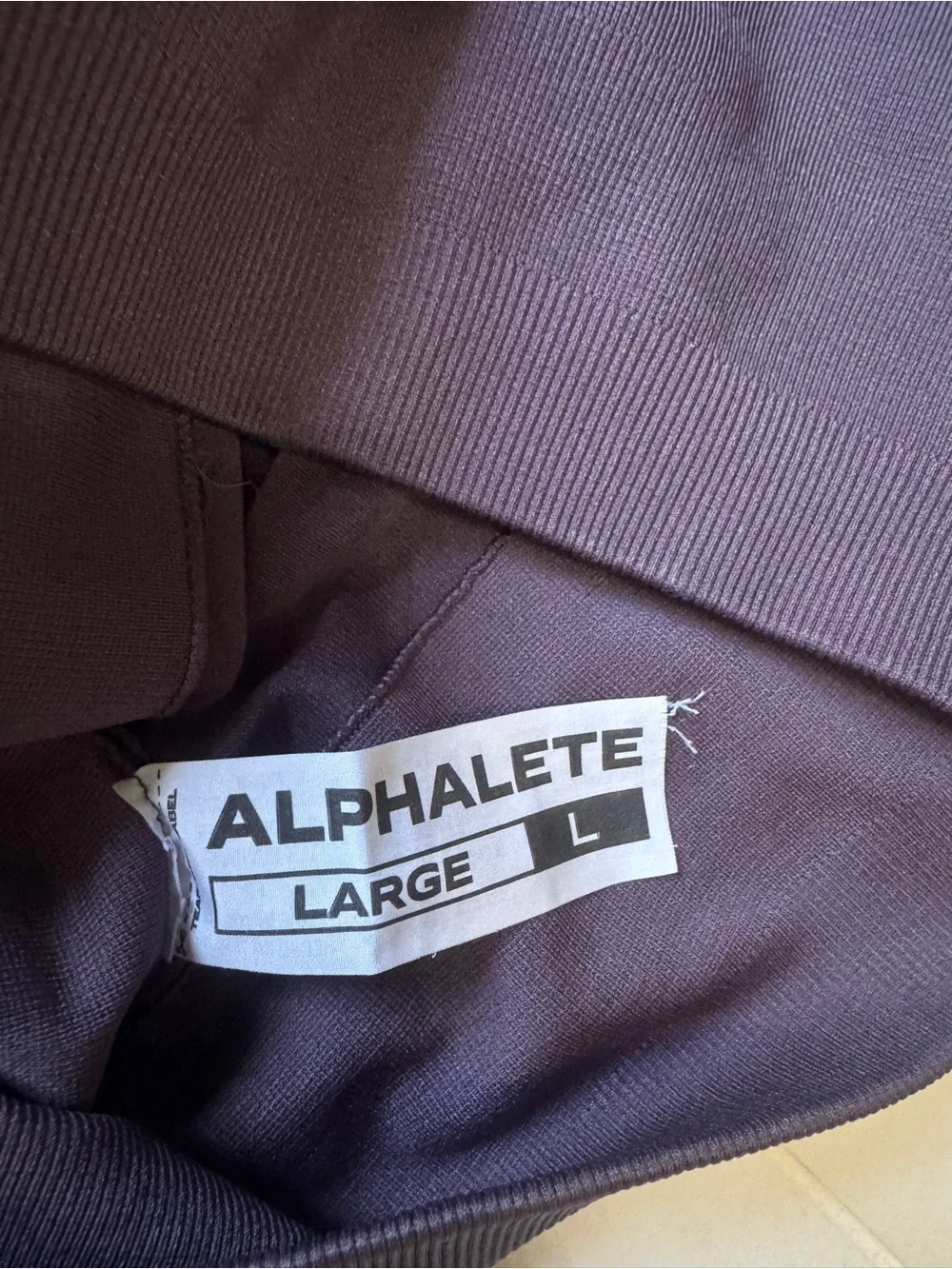 Alphalete Amplify Seamless Scrunch Biker Shorts Purple Dove Size L